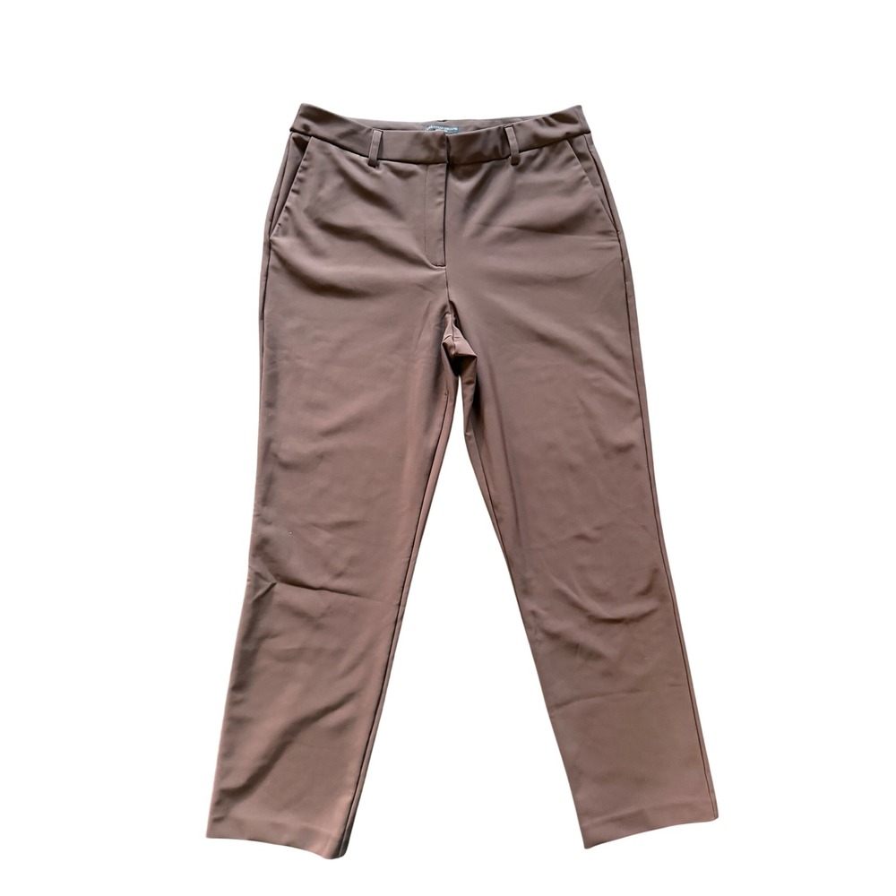 Christian Siriano New York Brown Stretch Dress Pants Womens Size 12 Trousers